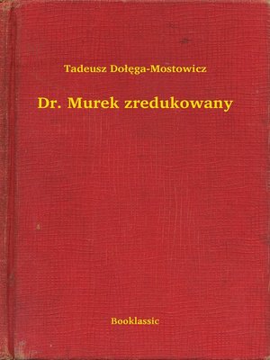 cover image of Dr. Murek zredukowany